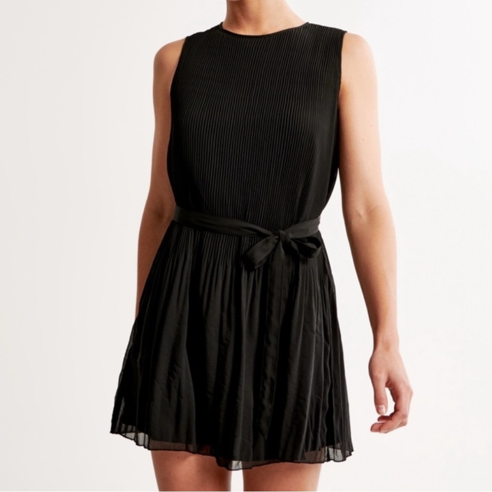Black Pleated Abercrombie Dress